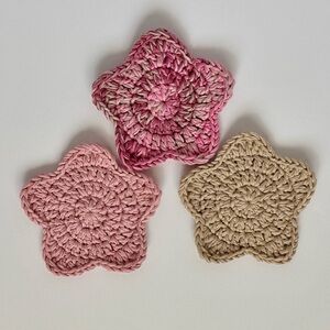 Handmade Star-Shaped Crochet Coasters